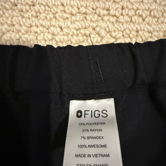 Figs Technical Collection Black Scrub Pants - Picture 5 of 8